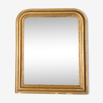 Miroir ancien Louis Philippe au mercure 53,5 x 44 cm