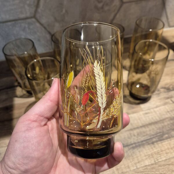 Lot de 8 verres Luminarc Tivoli épi de blé