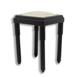 Tabouret rembourré historicisme repose-pieds années 1910, Autriche Hongrie