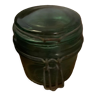 Old glass jar green color