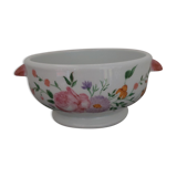 Flared bowl with CNP porcelain handles signed M.C.B. Noël 1980