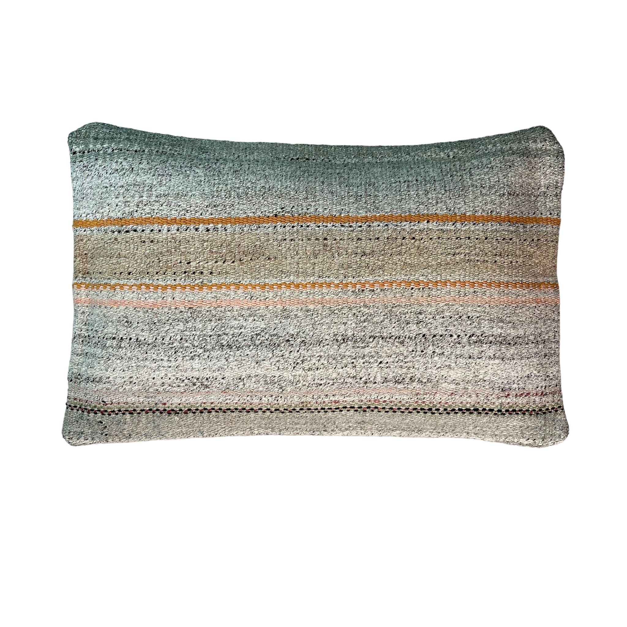 Vintage turkish kilim cushion cover, 30 x 50 cm
