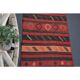 Vintage Turkish Hand-Knotted Wool Cotton Red Runner Rug 81x380