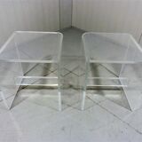 Vintage plexiglass stools 1960-70’s