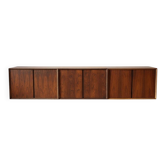 Buffet mural flottant en palissandre de Poul Cadovius par CADO, années 1960.