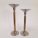 Pair of large Art Deco candlesticks