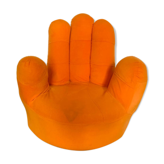 Children's armchair in the shape of a hand