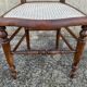Antique chair, restored, rope seat, late 19th century.