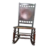 Antique English beech rocking chair cottage style