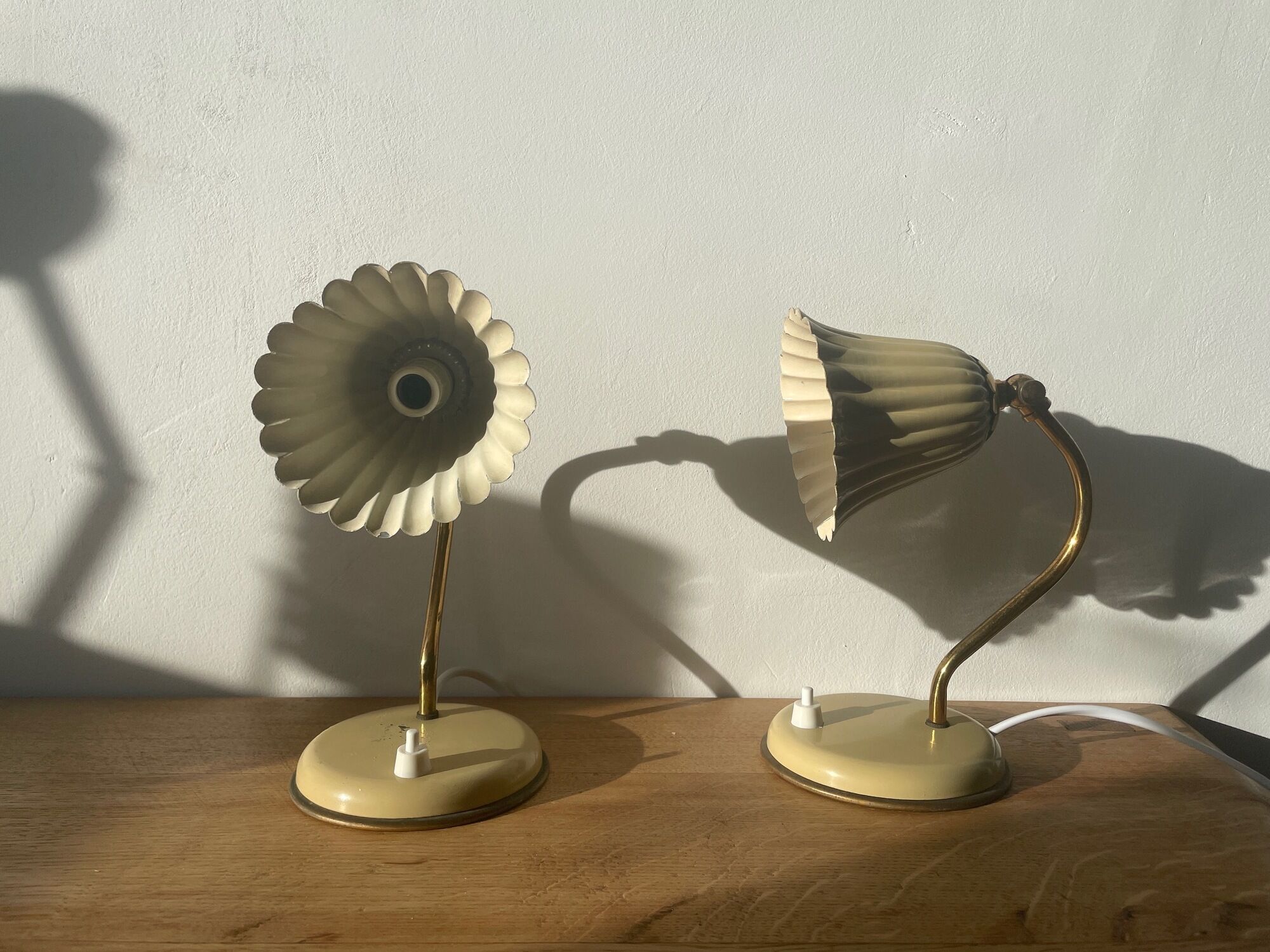 Pair of bedside lamps