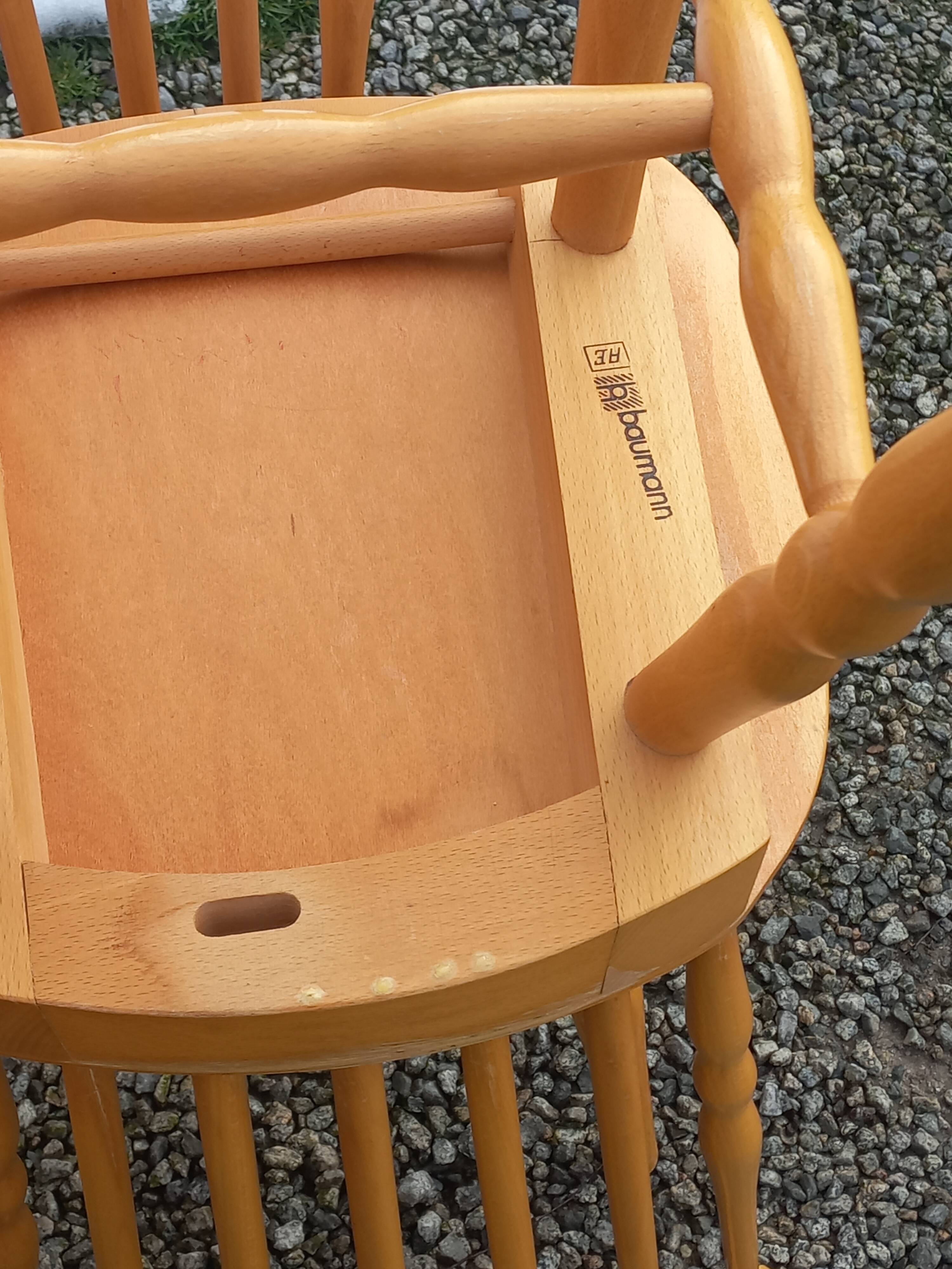 4 Baumann-branded bistro chairs