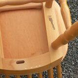Set of 4 bistro chairs stamped Baumann
