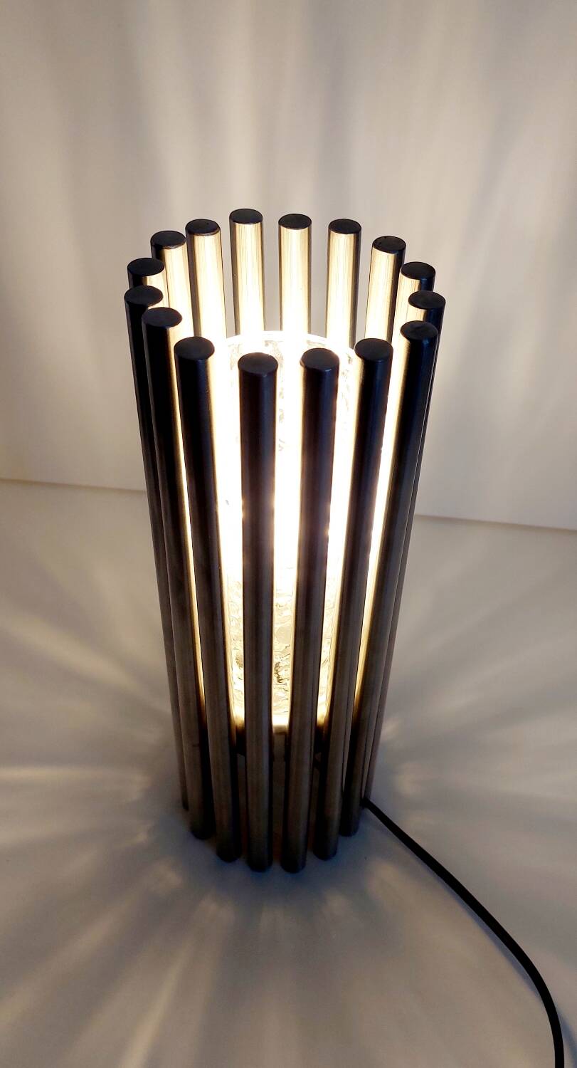 Stainless steel designer lamp