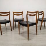 Series of 4 Scandinavian chairs