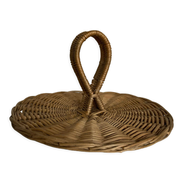 wicker tray Provence 1960