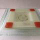 Ashtray & pocket trays melted glass from murano "albatross" venezia italy