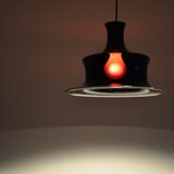 Ruby Mouth Blown Opaline Glass Pendant for Holmegaard, Denmark, 1980s