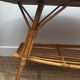 Rattan coffee table and solid wood tray