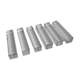 Set of six crystal knife holders, Baccarat, 8 cm
