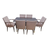 Ensemble table et chaises, années 1960/70.