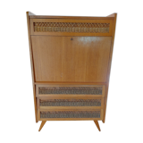 Secretary, drawers with wicker
