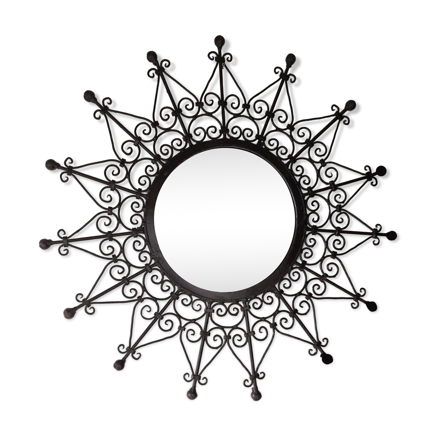 Metal sun mirror 64cm