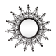 Metal sun mirror 64cm