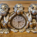 Clock / alarm clock from LANCEL - The 3 monkeys of wisdom