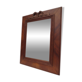 Old rectangular walnut mirror 55x45cm