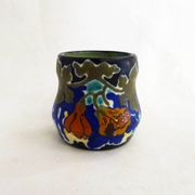 Small matte Art Deco vase / pot Regina Gouda