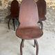 4 chaises industrielles vintage
