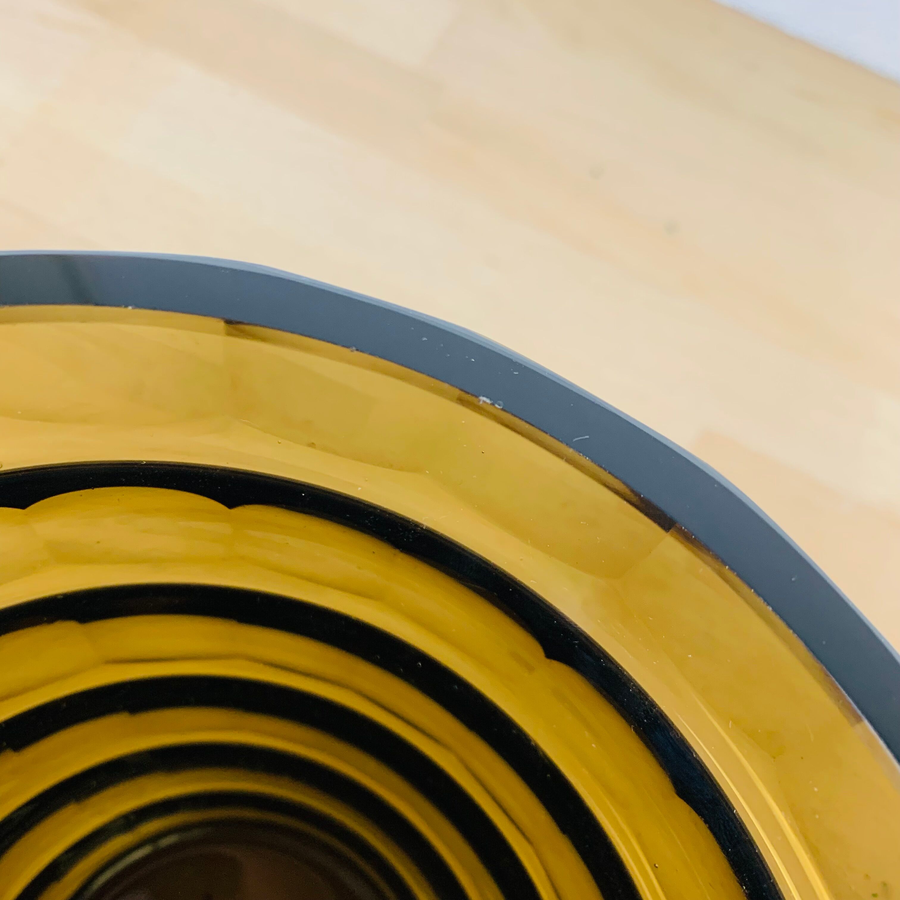 Daum Nancy Art Deco vase 1930 Lorraine cross smoked glass