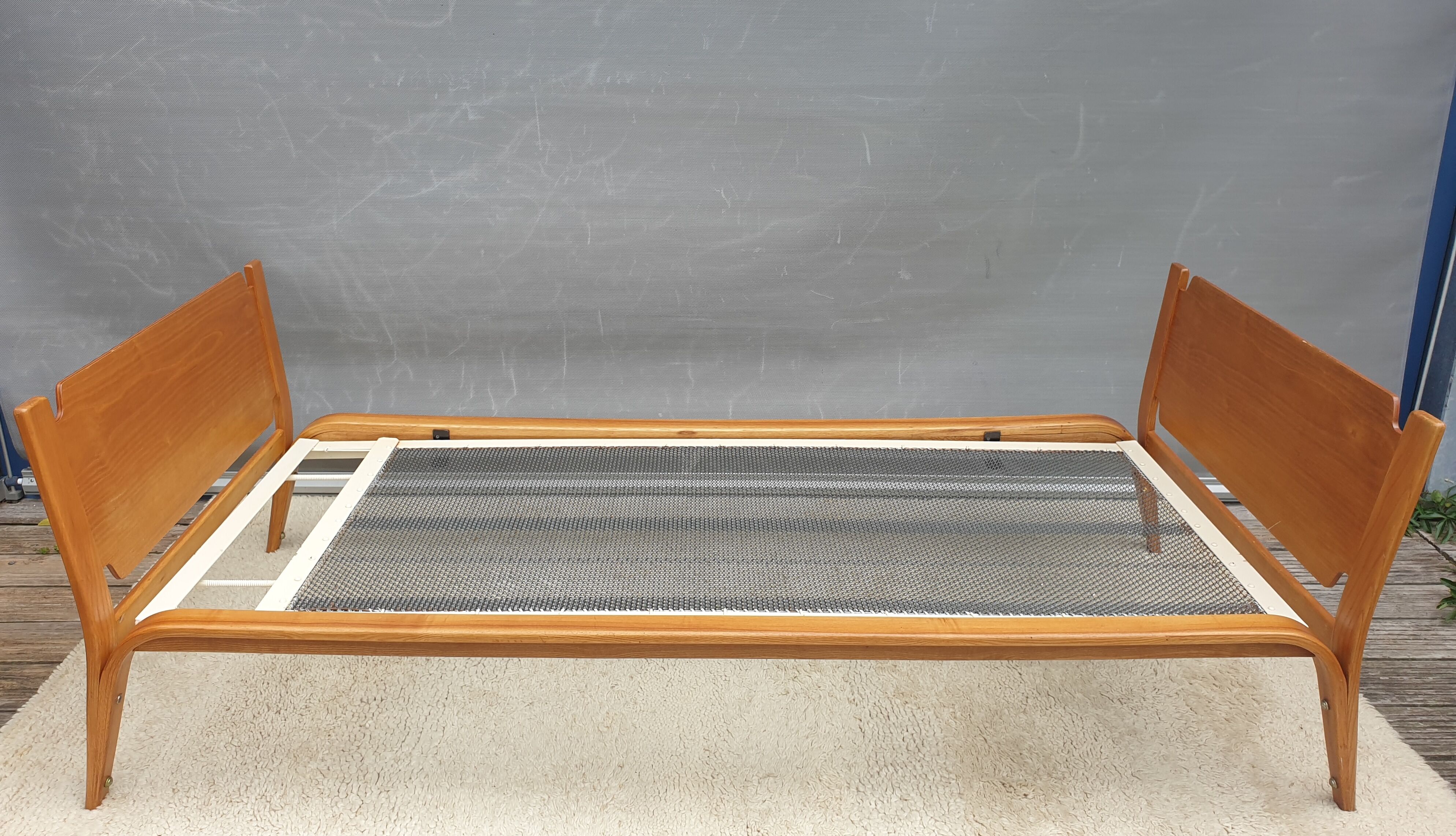 Bow Wood bed 190x80 Daybed Steiner 1950