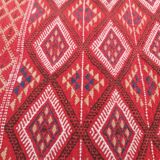 Traditional red carpet handmade in pure wool 120x225cm