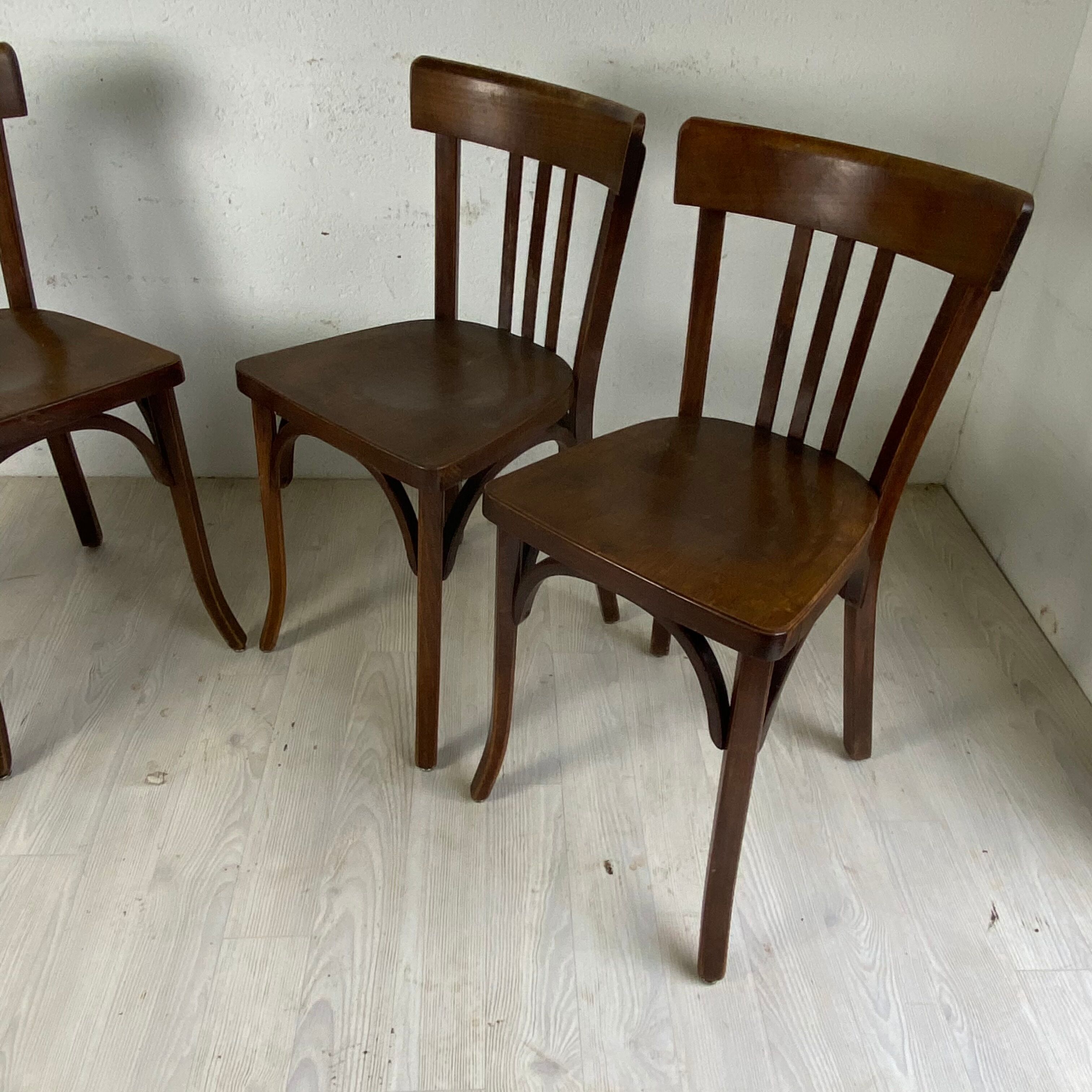 Set of 4 chairs vintage bistro 50