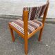 Scandinavian chair Baumann, solid beech wood with light beech and beige burgundy wool.