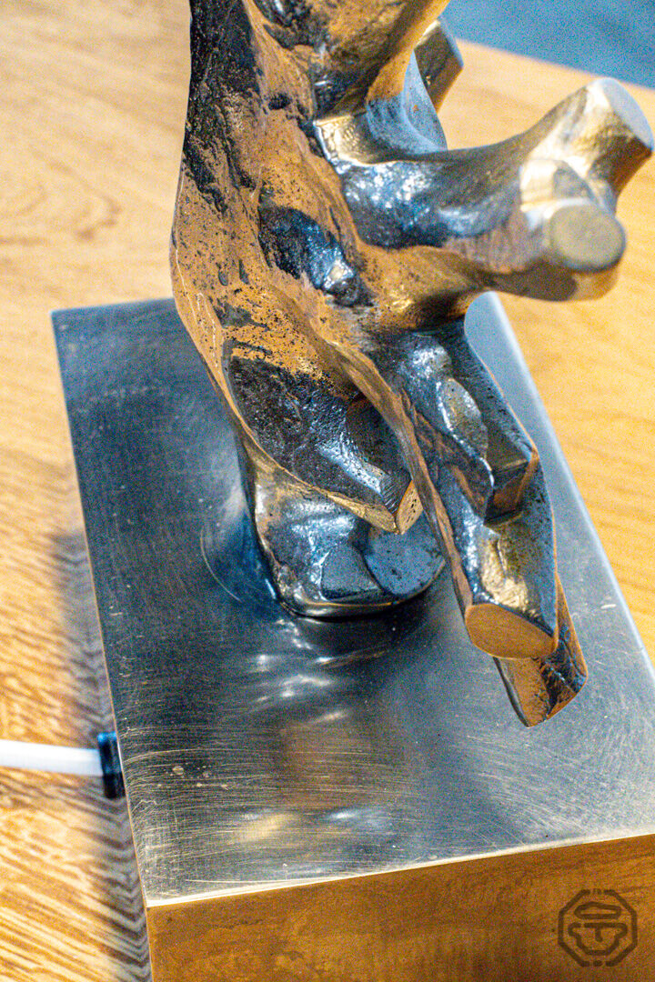 Coral Lamp by Maison Charles, bronze