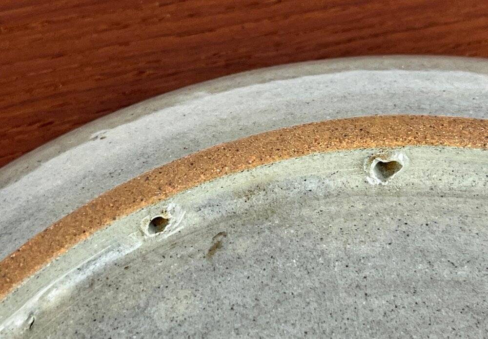 Vintage wall plate in West German pottery with rooster design, 1970s.