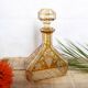Engraved and cut crystal decanter