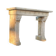 Neo-Gothic style Lumel beige marble fireplace circa 1880