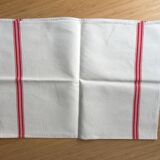 Set of six old tea towels