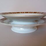 Pair of KG Lunéville "Vittefleur" pedestal dishes, early 20th century