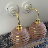 Pair of Art Deco wall lights