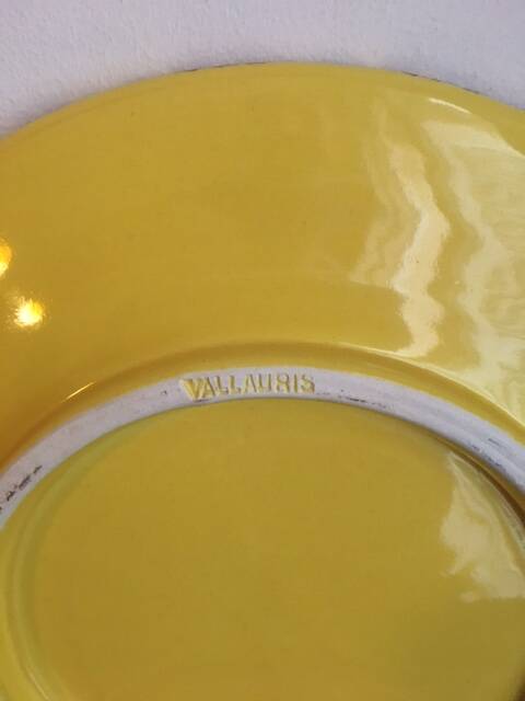 Decorative plates Vallauris era Picault Capron Derval