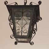 Suspension old wrought iron lantern