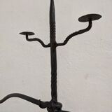 Wrought iron candlestick XIXth