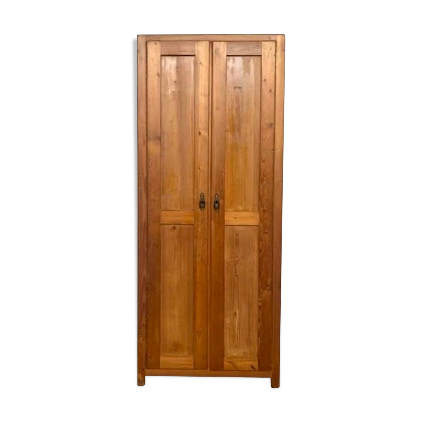 Parisian wardrobe with 2 doors in solid fir