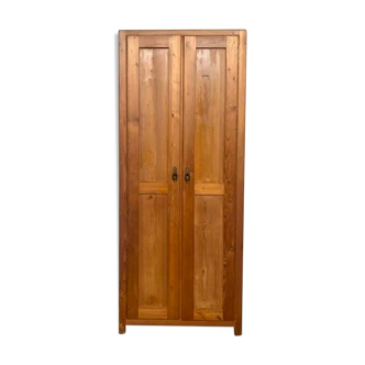 Armoire parisienne à 2 portes en sapin massif
