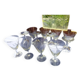 12 engraved stemware