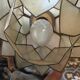 Lotus wall lamp in mother-of-pearl petals